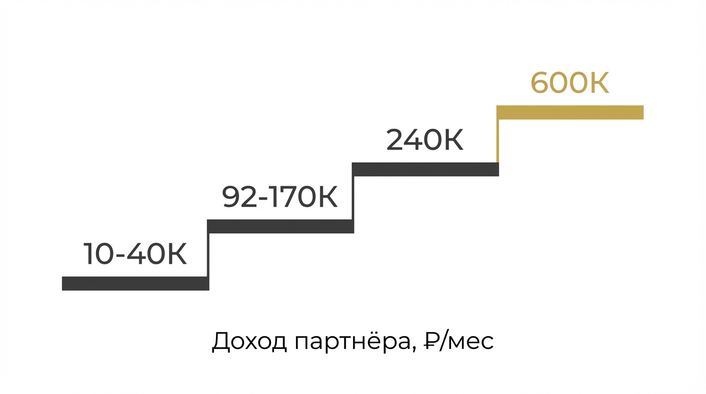 Уровни дохода партнёров LR
